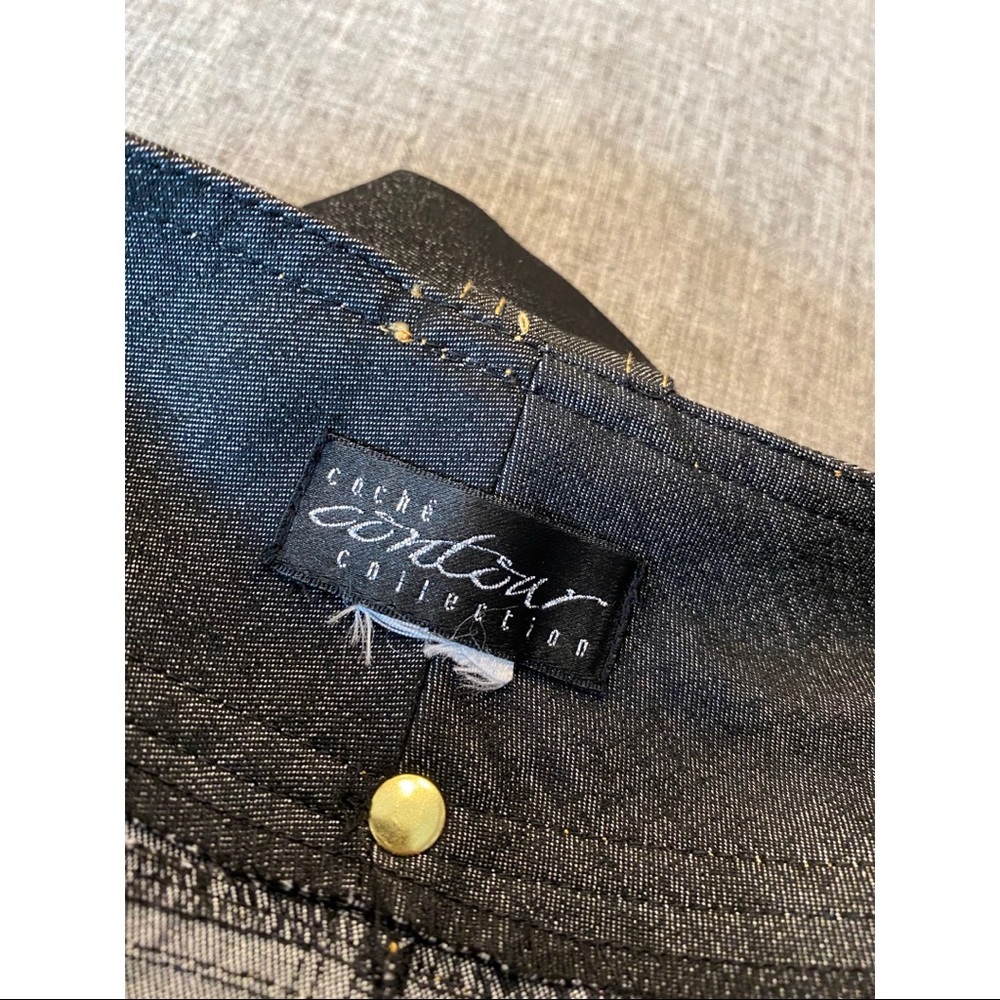Cache Long Denim Skirt - Picture 6 of 9